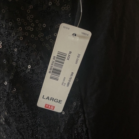 Nwt Ana sleeveless black sequins top size large - Picture 5 of 5